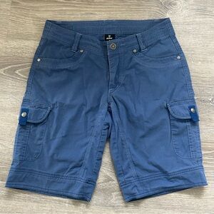 Kuhl Womens Blue Cargo Shorts Size 4